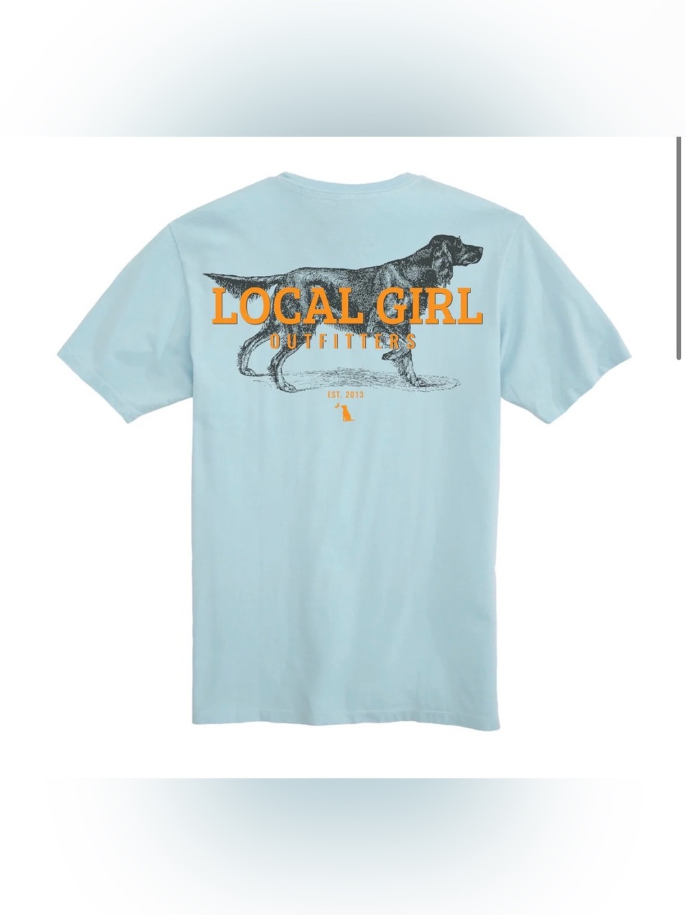 Local Girl Chambray Setter on Point Short Sleeve Tee